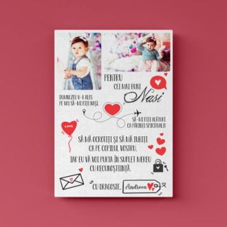 Tablou Canvas Cei mai buni Nași de Botez