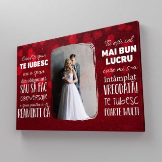 Tablou Canvas Personalizat Te Iubesc