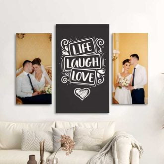 Tablou MultiCanvas Life Laugh Love